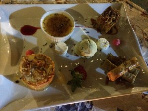 Dessert plate at Green Herring