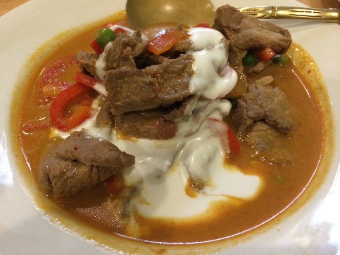 Beef Panang Curry with Beef $21.50